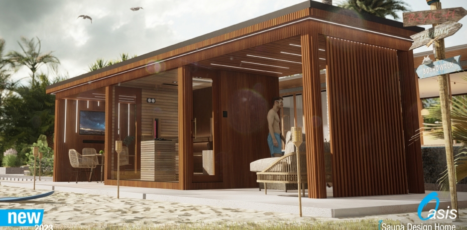 4-sezónny modulárny saunový dom Oasis