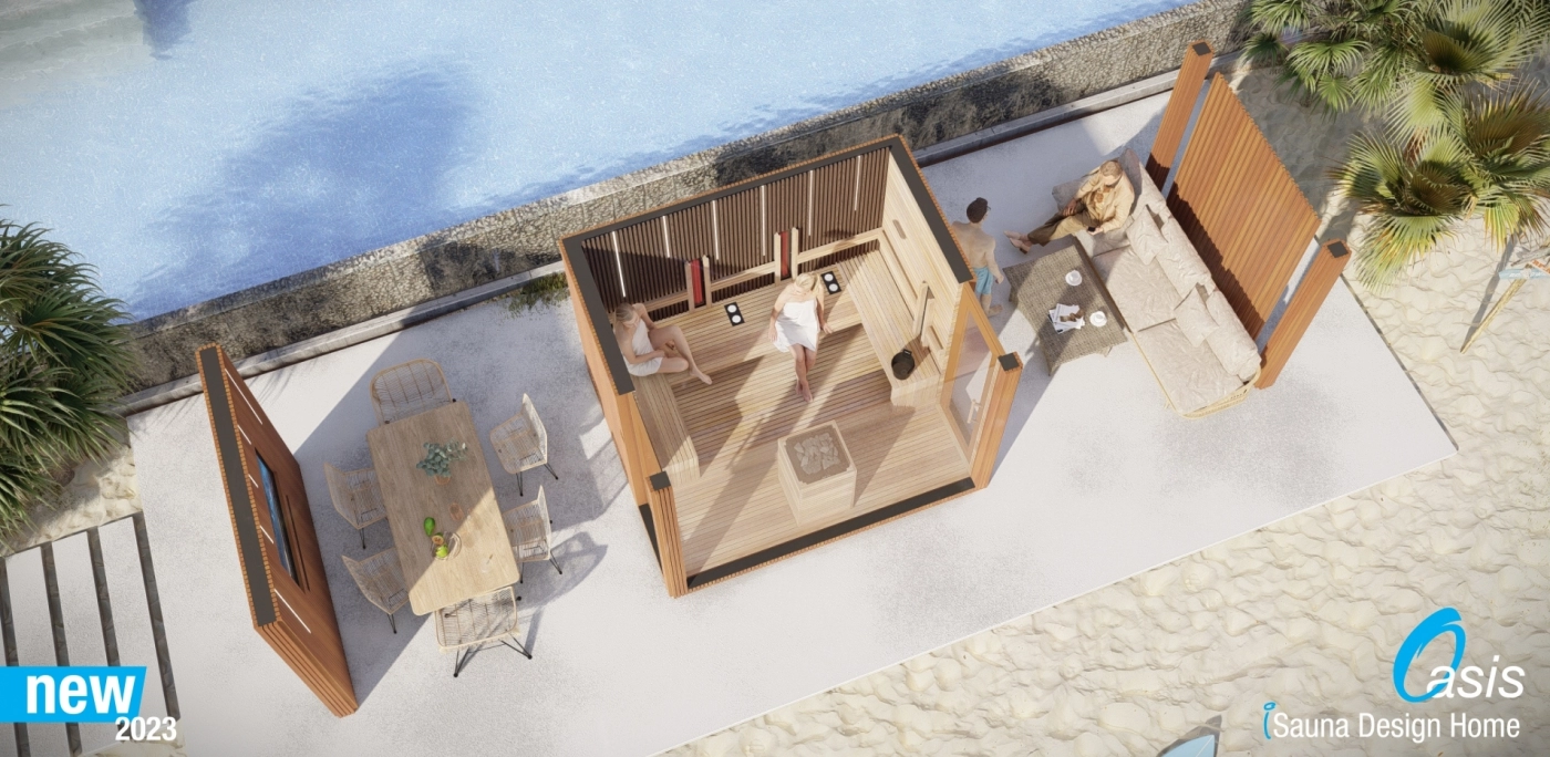 Dizajnerská záhradná sauna Oasis
