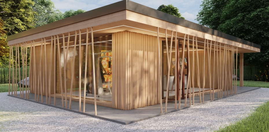 Dovolenkový dom, návrh a výstavba saunového domčeka