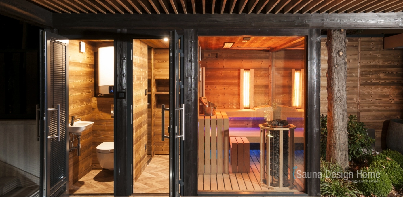 Exterierové sauny so sprchou