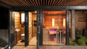 Exterierové sauny so sprchou