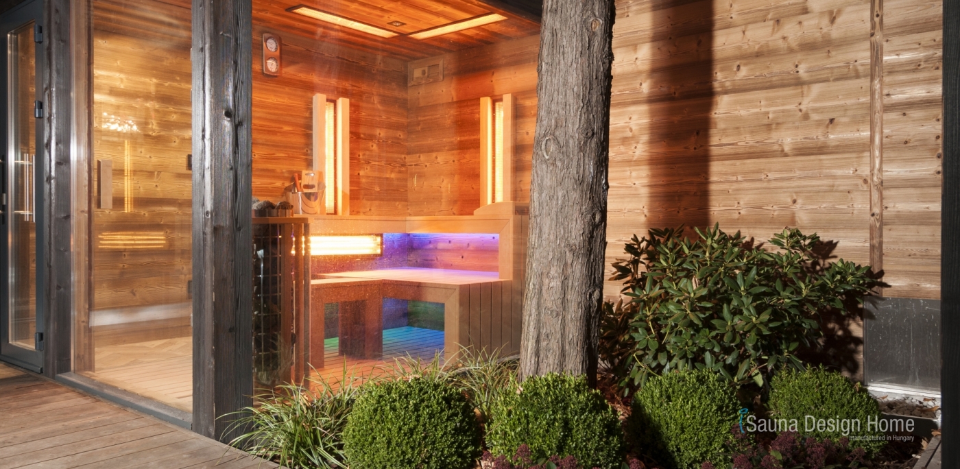 Exteriérový sauna dom