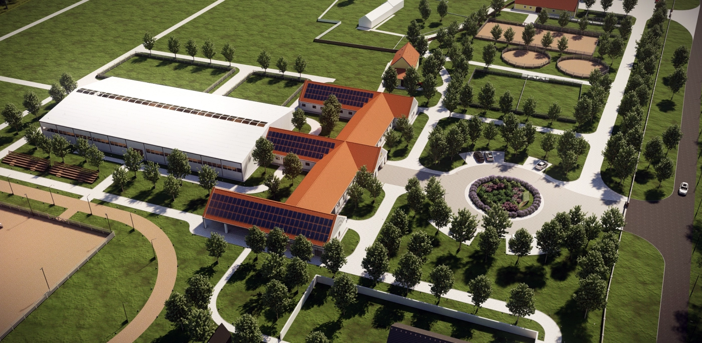 návrh vnútorných funkcií jazdeckého areálu