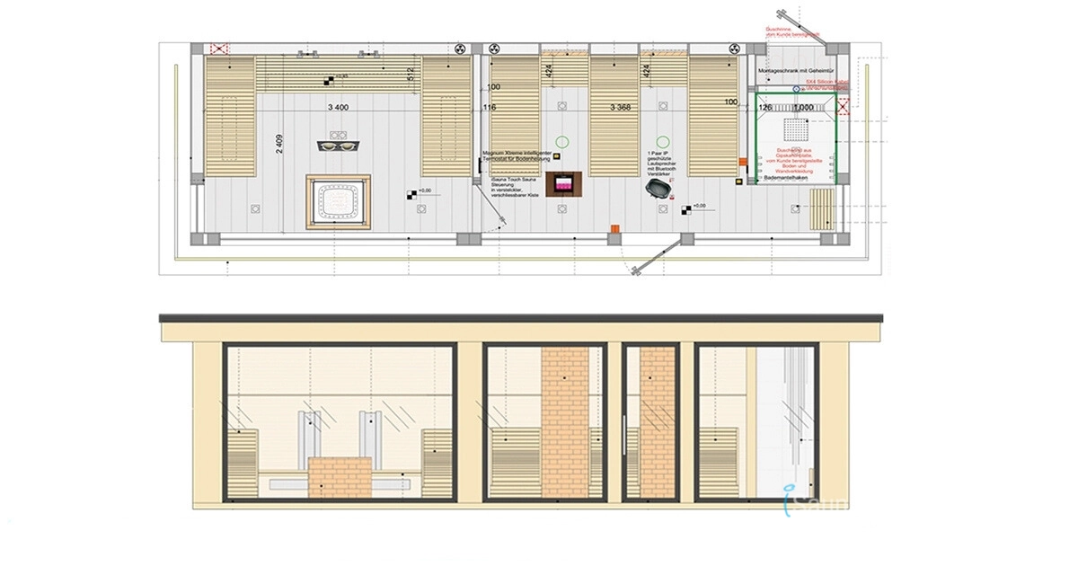 Precína realizácia sauny