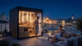 Moderná záhradná sauna