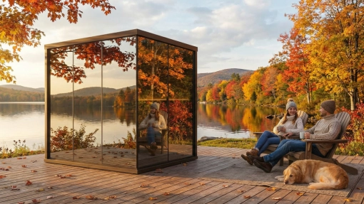 Mirror Zen fínska zrkadlová sauna
