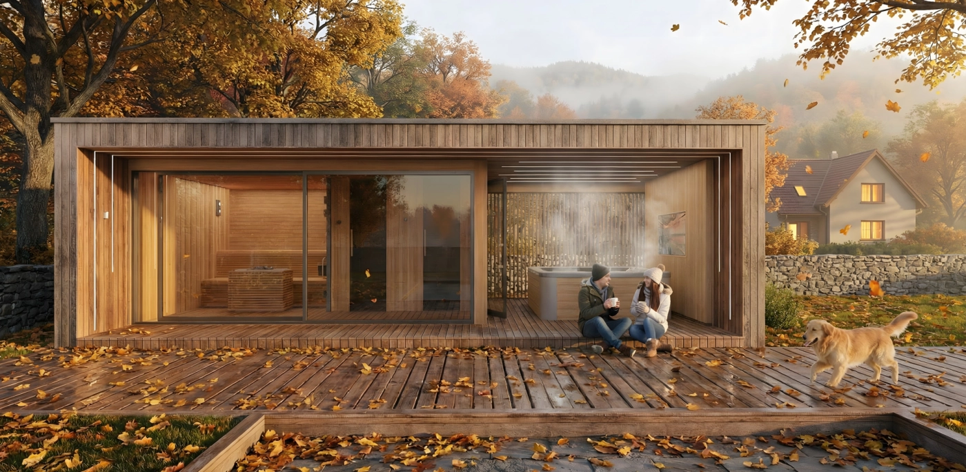 Prémiová vonkajšia sauna