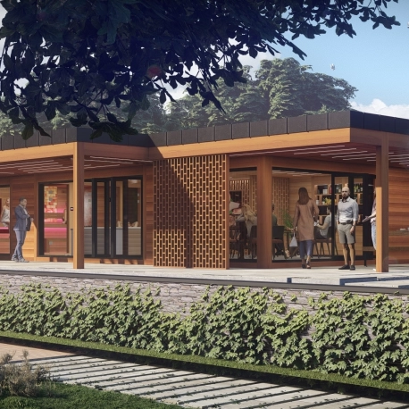 Vonkajšia sauna, sauna dom na mieru