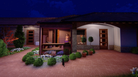 Privátna wellness sauna - vizualizácia