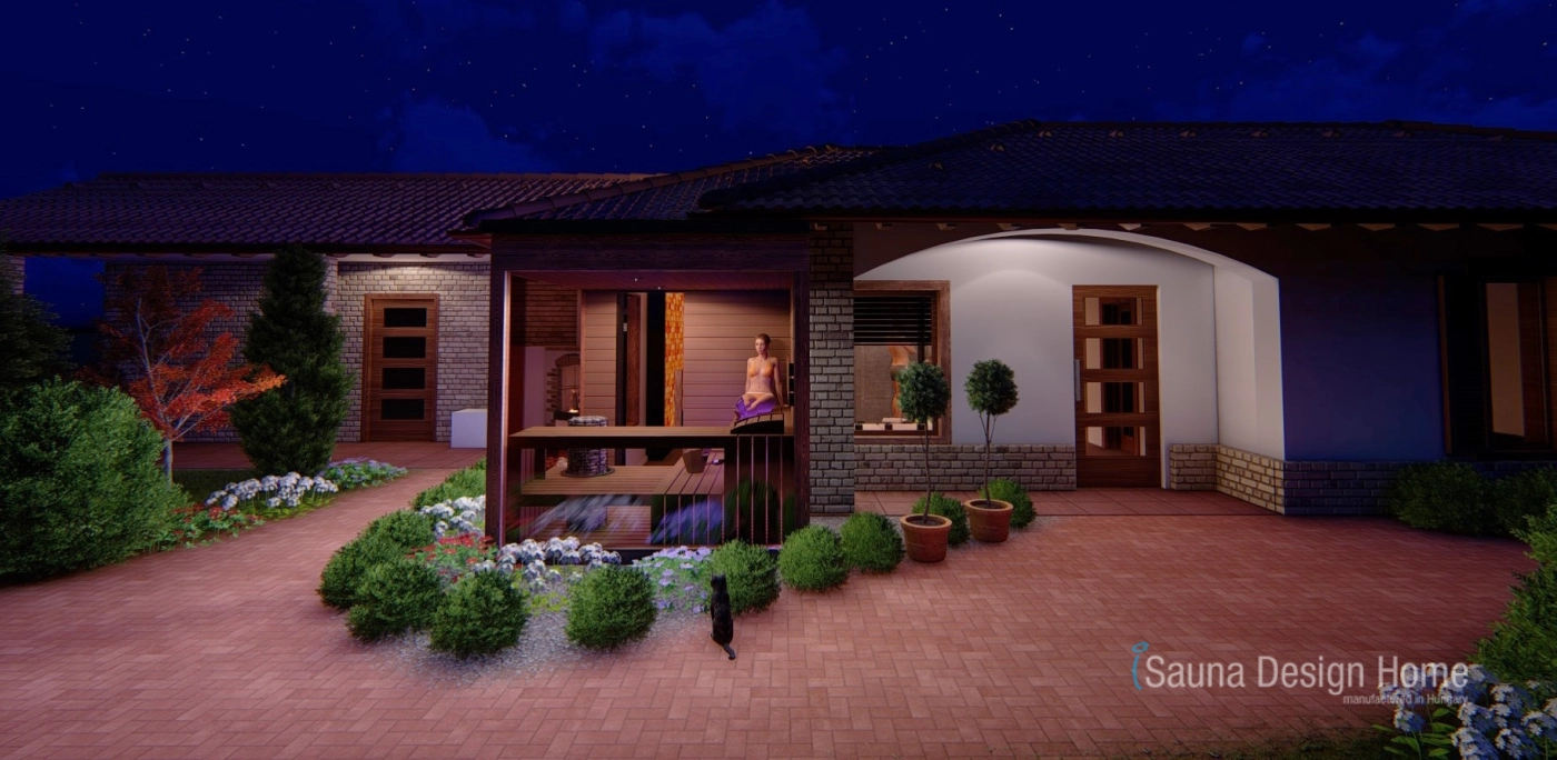 Privátna wellness sauna - vizualizácia