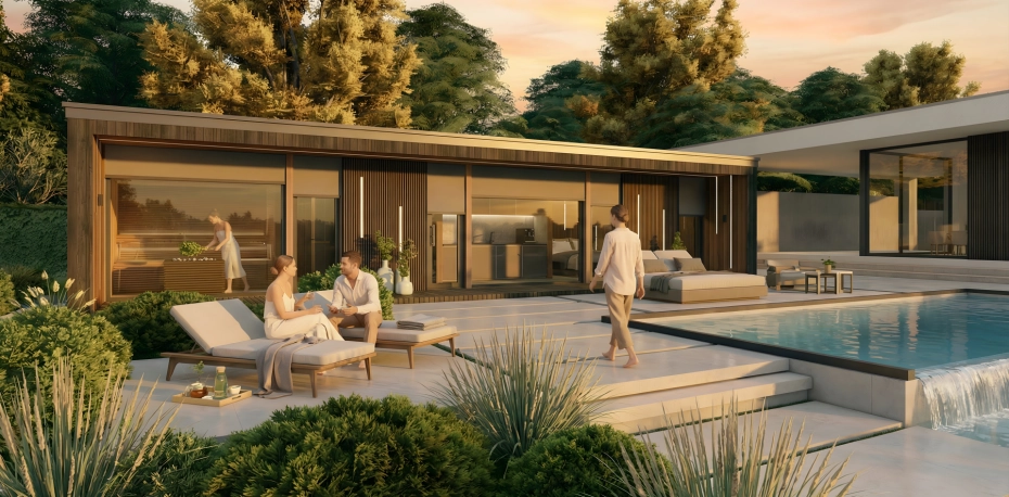 Joy rodina Celoročný prémiový wellness dom so saunou