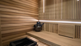 zabudovaná sauna