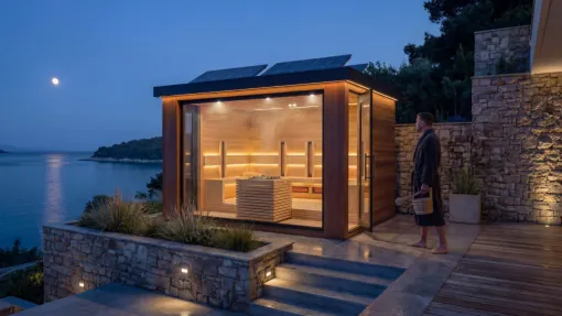 exterierový sauna dom