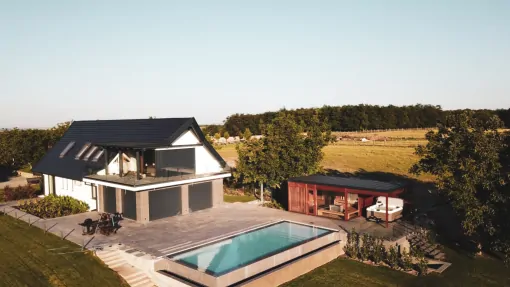 wellness saunový domček s jacuzzi 