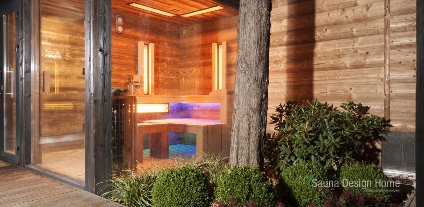 Exteriérový sauna dom