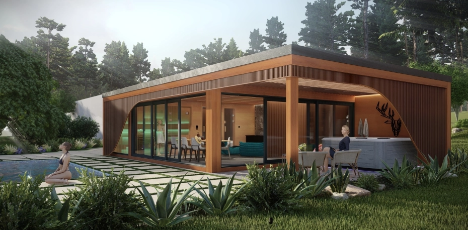 Vonkajšie sauny - Rodinný sauna dom