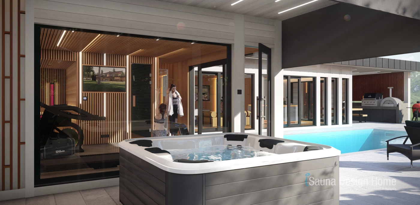 Hliníkový rám pre základ saunového domu