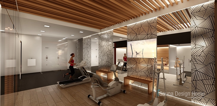 Interiérový dizajn wellness sauny