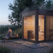 Panoramatická dizajnová sauna