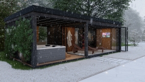 luxusné sauna domy do záhrady