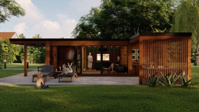 Štýlový, moderný saunový domček na mieru