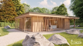 Záhradné sauny, saunové domčeky s vírívkou, individuálne drevené žalúzie 